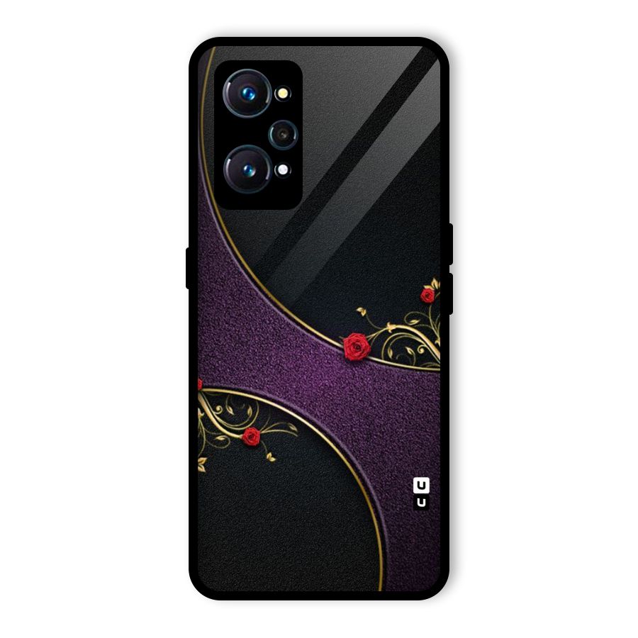 Flower Curves Glass Back Case for Realme GT Neo2
