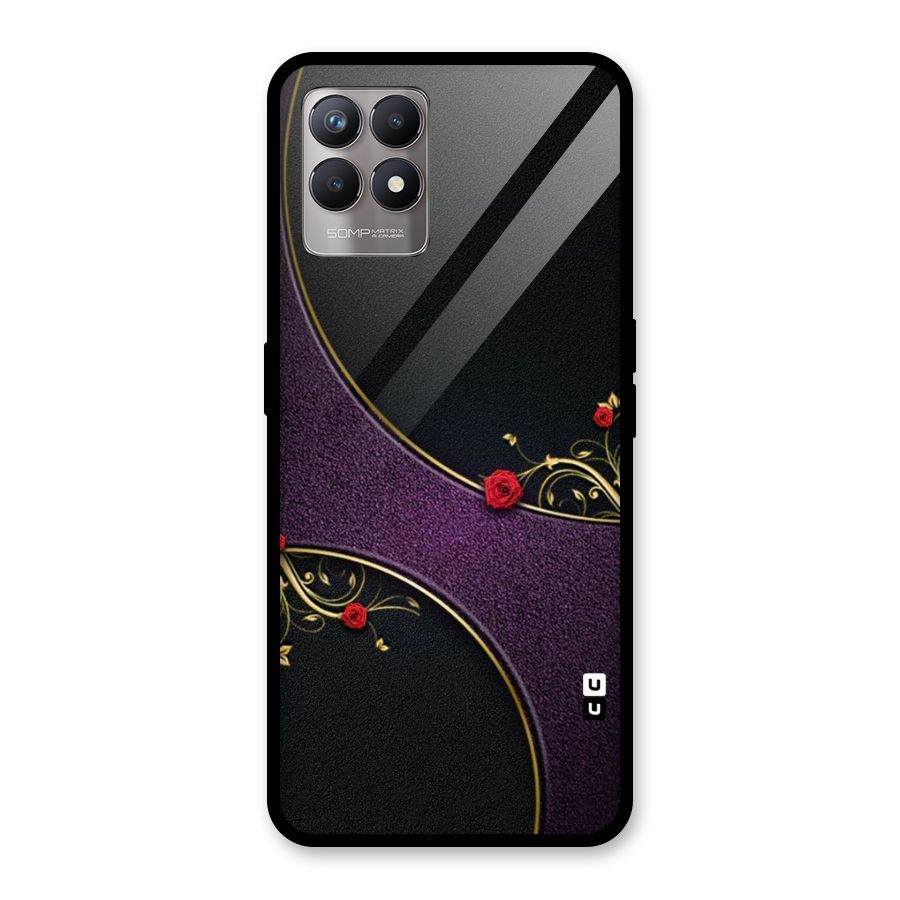 Flower Curves Glass Back Case for Realme Narzo 50