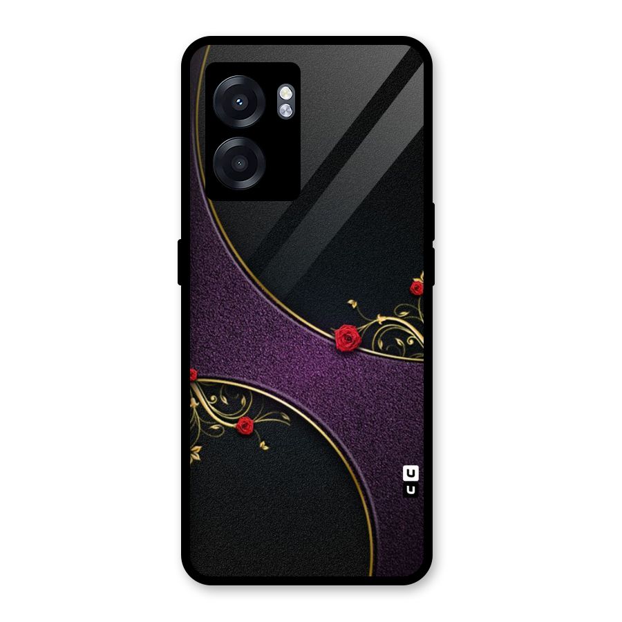 Flower Curves Glass Back Case for Realme Narzo 50 5G