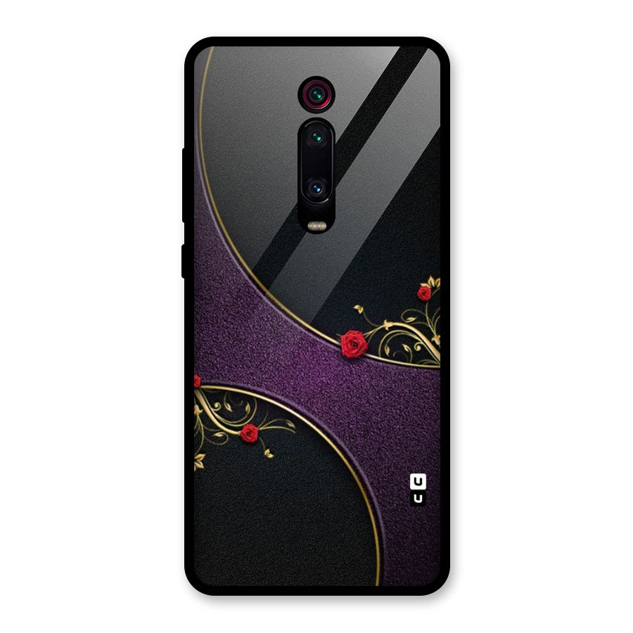 Flower Curves Glass Back Case for Redmi K20