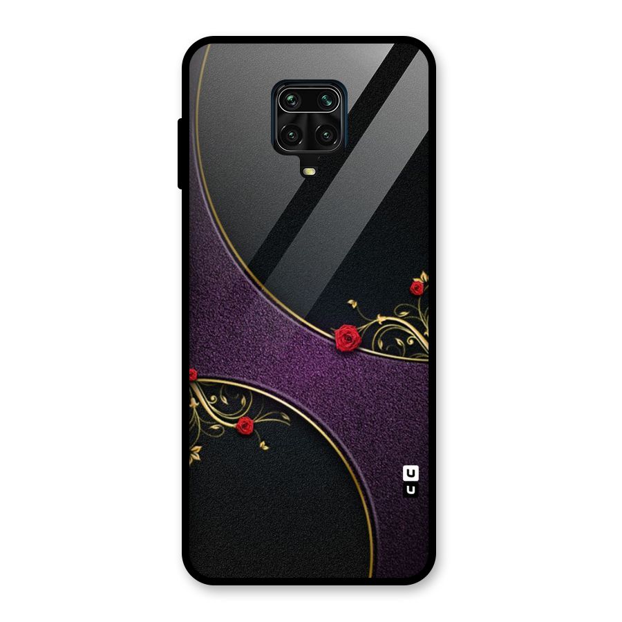 Flower Curves Glass Back Case for Redmi Note 10 Lite