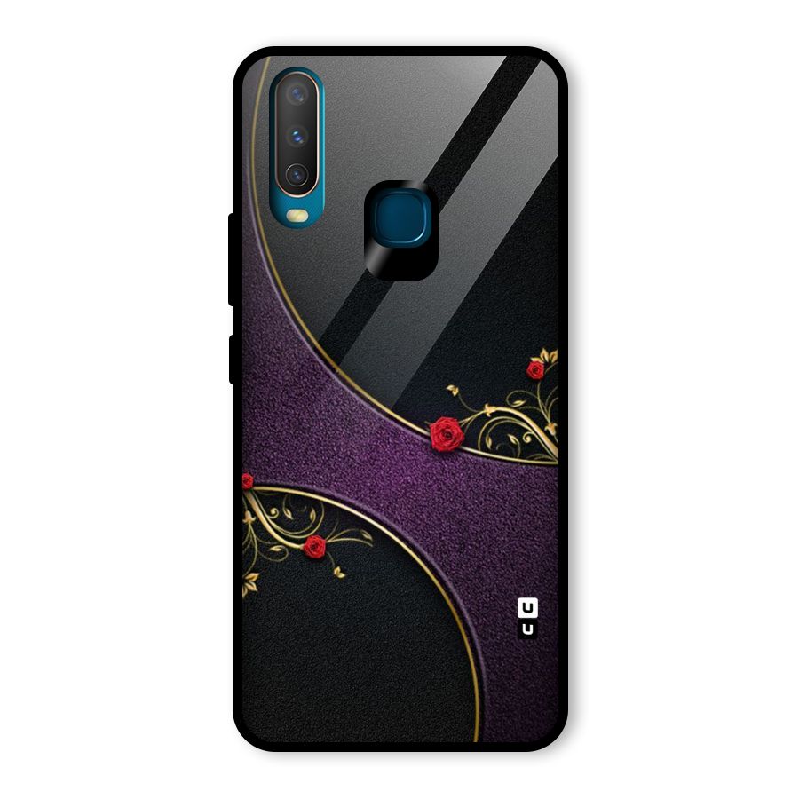 Flower Curves Glass Back Case for Vivo U10