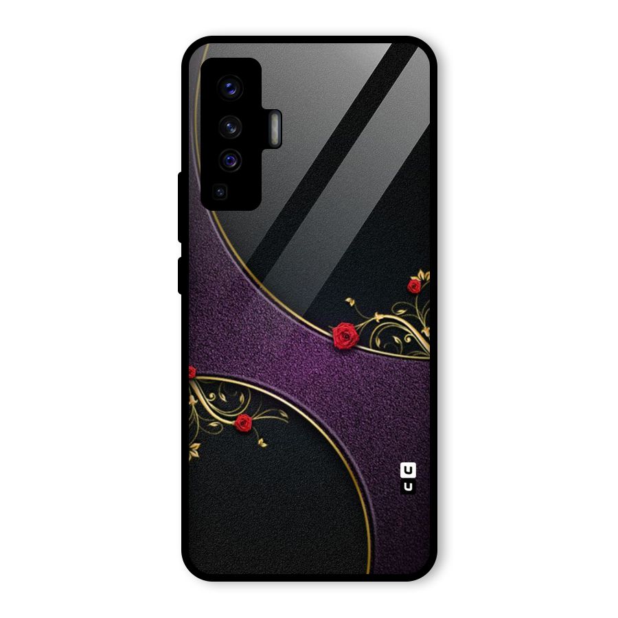 Flower Curves Glass Back Case for Vivo X50
