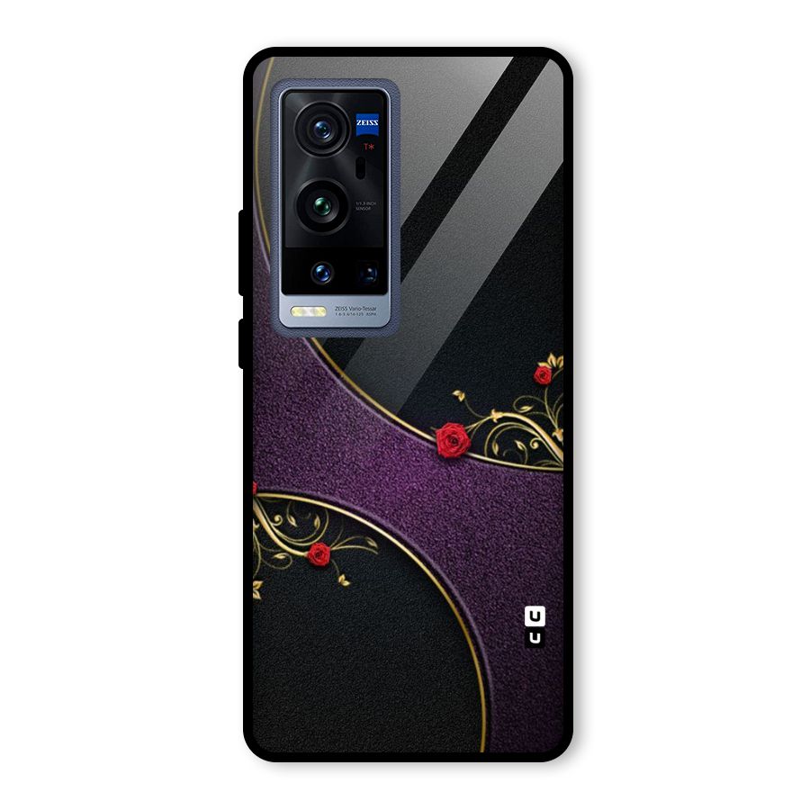 Flower Curves Glass Back Case for Vivo X60 Pro Plus