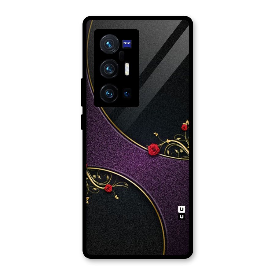 Flower Curves Glass Back Case for Vivo X70 Pro Plus