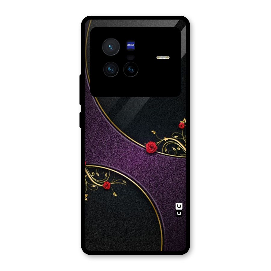 Flower Curves Glass Back Case for Vivo X80