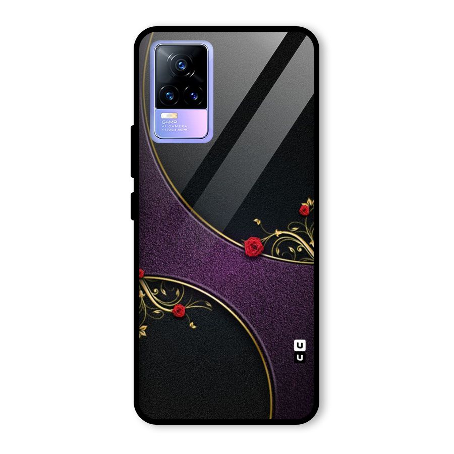 Flower Curves Glass Back Case for Vivo Y73