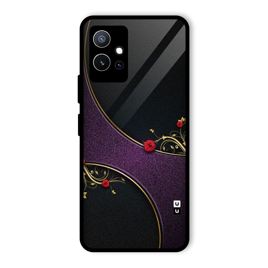 Flower Curves Glass Back Case for Vivo Y75 5G