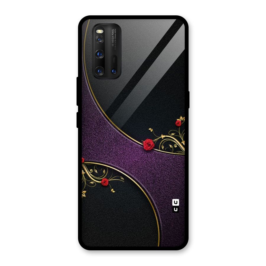 Flower Curves Glass Back Case for Vivo iQOO 3