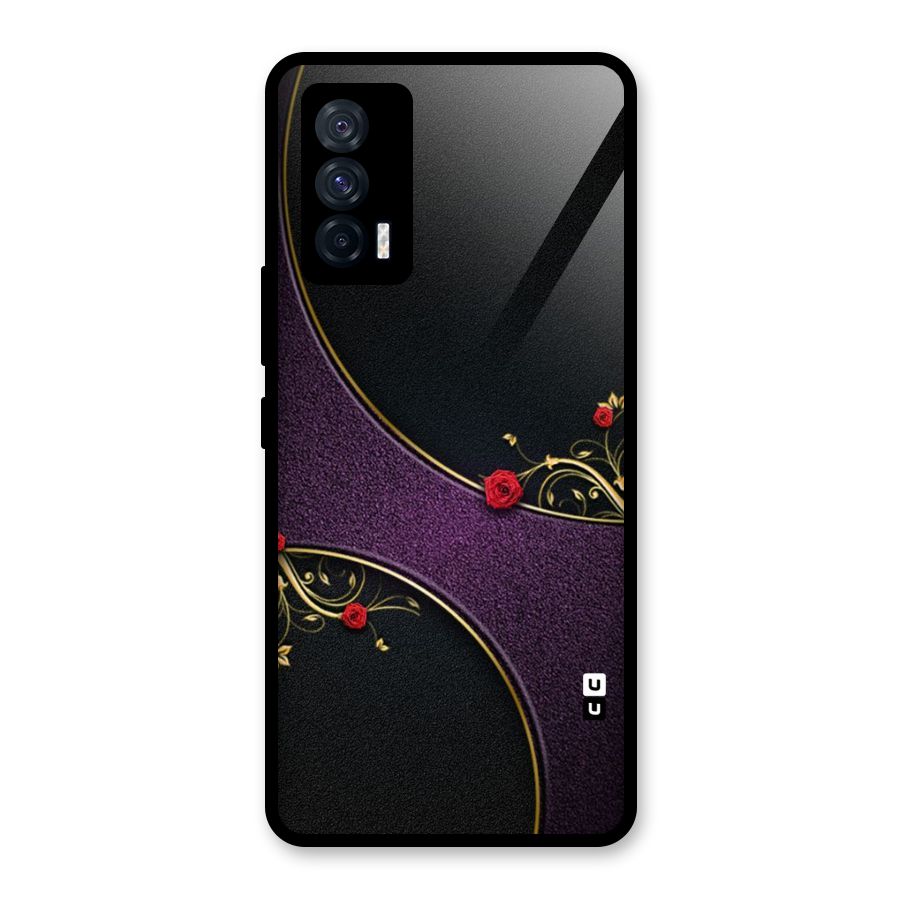 Flower Curves Glass Back Case for Vivo iQOO 7 5G