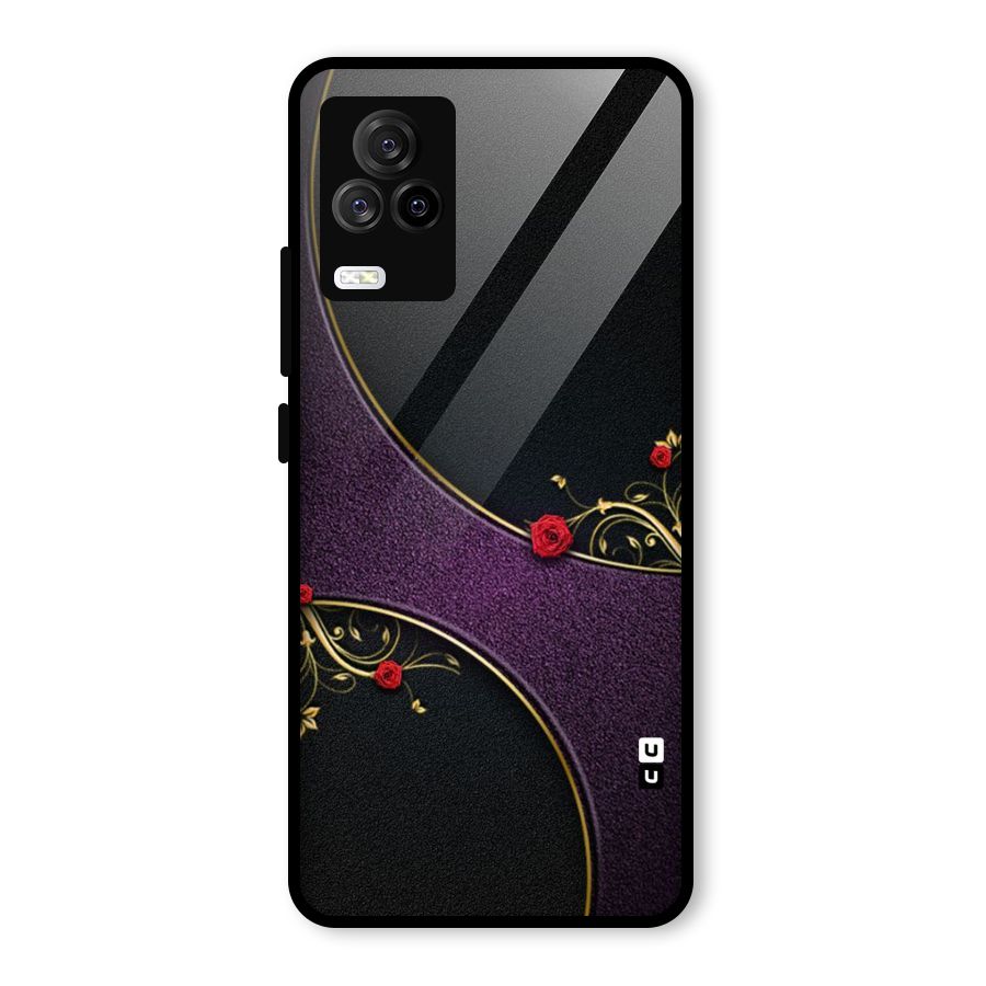 Flower Curves Glass Back Case for Vivo iQOO 7 Legend 5G