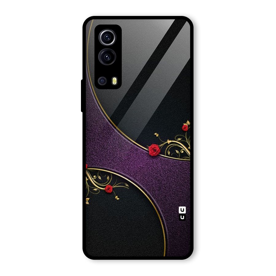Flower Curves Glass Back Case for Vivo iQOO Z3
