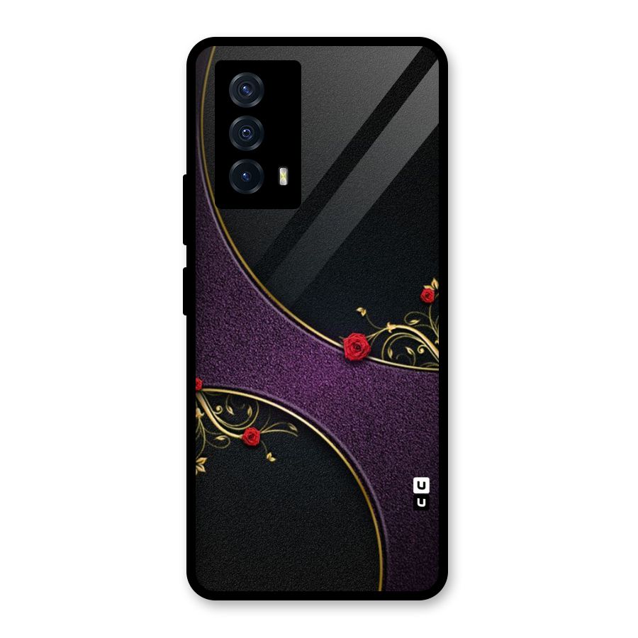 Flower Curves Glass Back Case for Vivo iQOO Z5