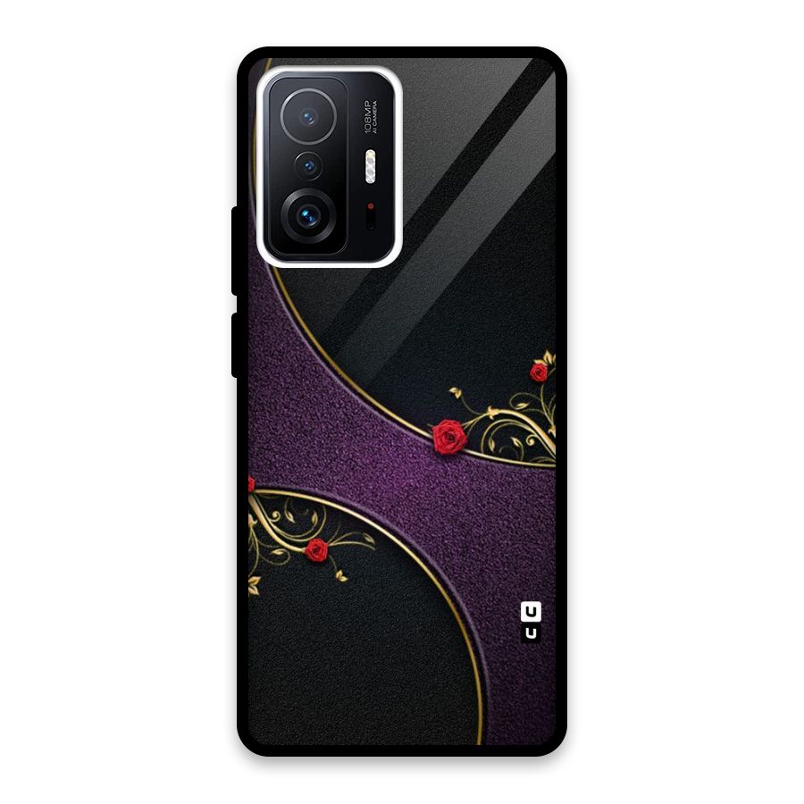 Flower Curves Glass Back Case for Xiaomi 11T Pro