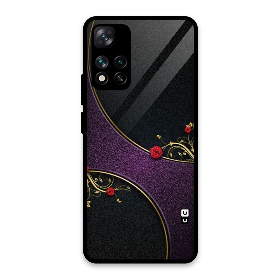 Flower Curves Glass Back Case for Xiaomi 11i HyperCharge 5G