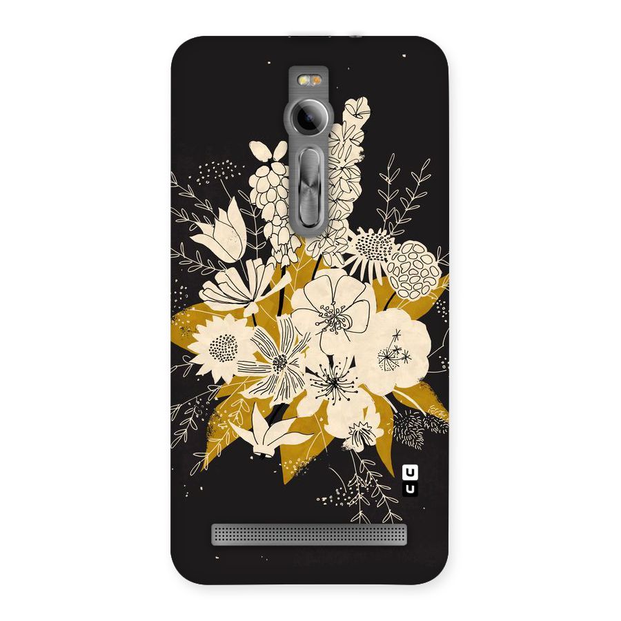 Flower Drawing Back Case for Asus Zenfone 2