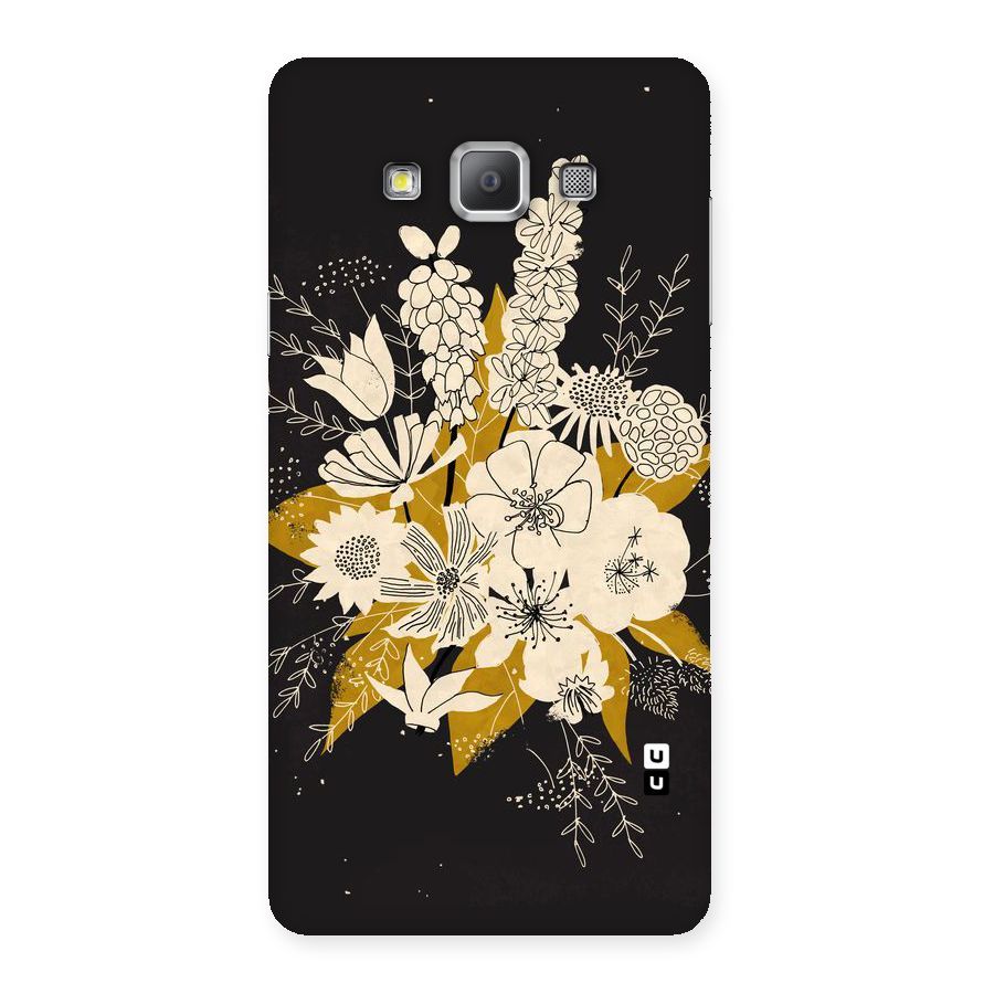 Flower Drawing Back Case for Galaxy A7