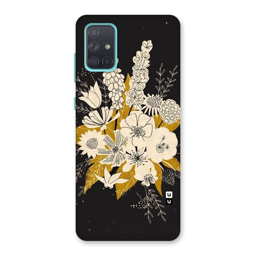 Flower Drawing Back Case for Galaxy A71
