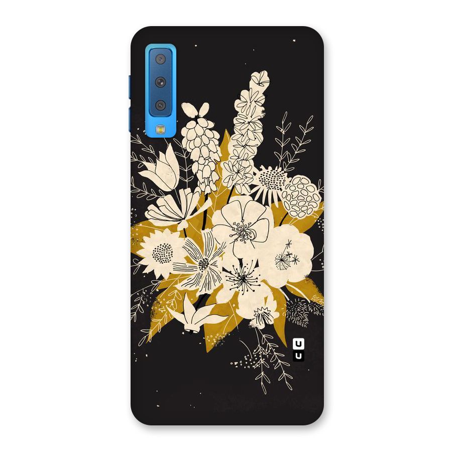 Flower Drawing Back Case for Galaxy A7 (2018)