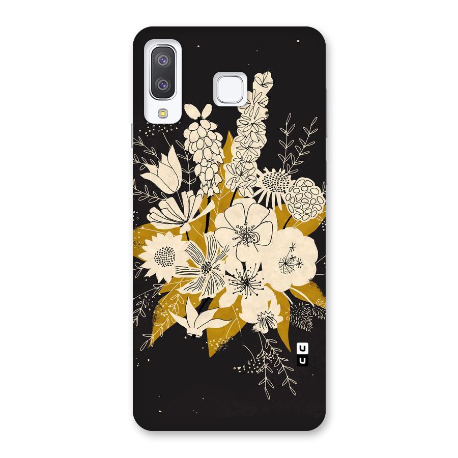 Flower Drawing Back Case for Galaxy A8 Star