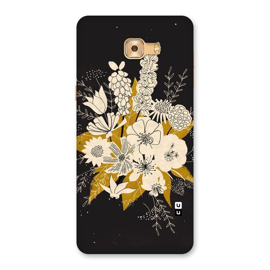 Flower Drawing Back Case for Galaxy C9 Pro