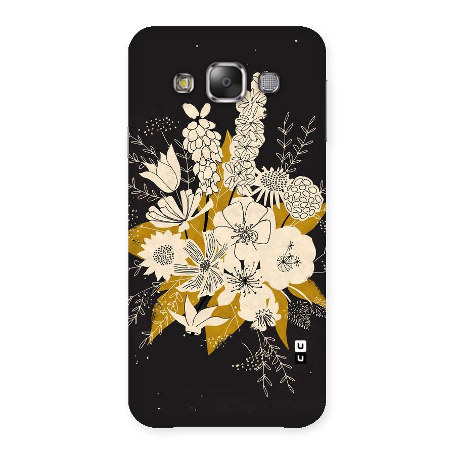 Flower Drawing Back Case for Galaxy E7