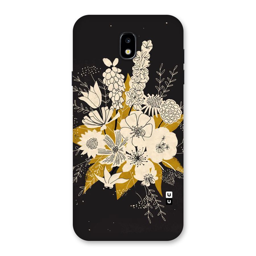 Flower Drawing Back Case for Galaxy J7 Pro