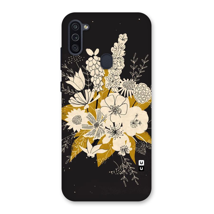 Flower Drawing Back Case for Galaxy M11