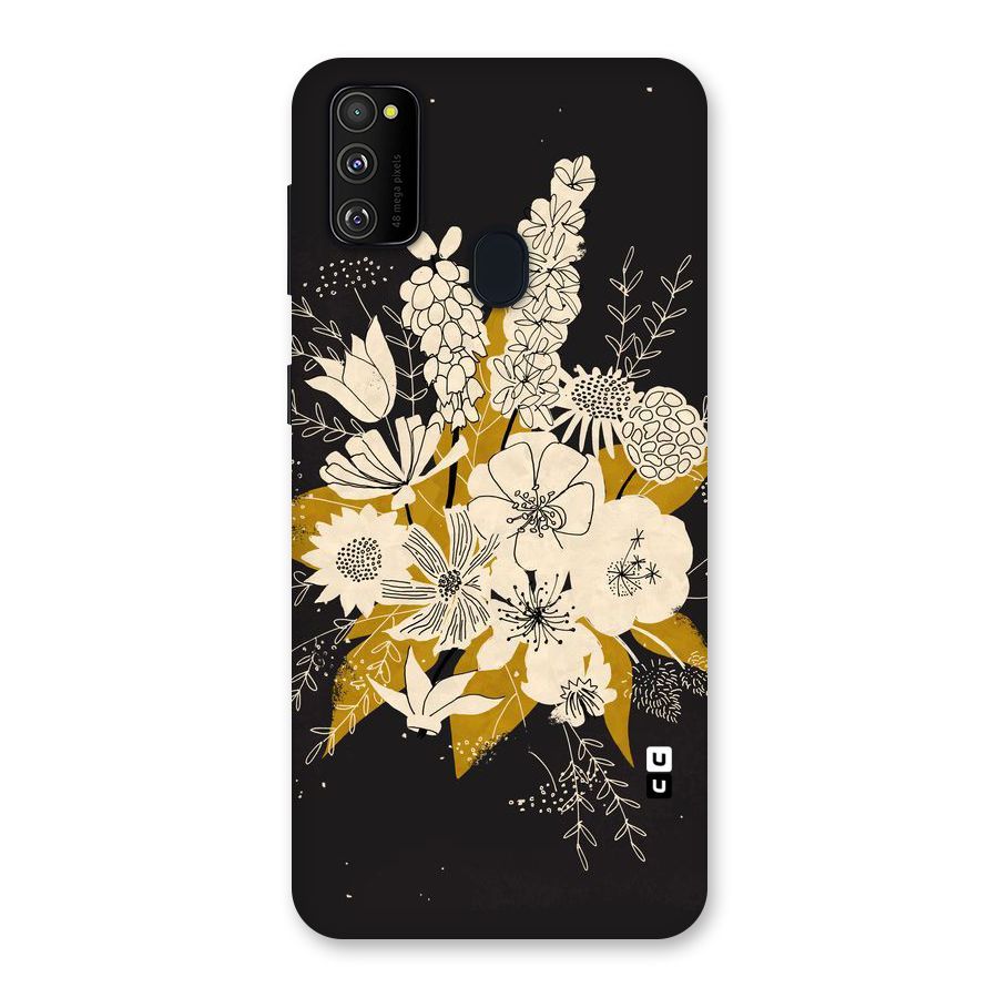 Flower Drawing Back Case for Galaxy M30s