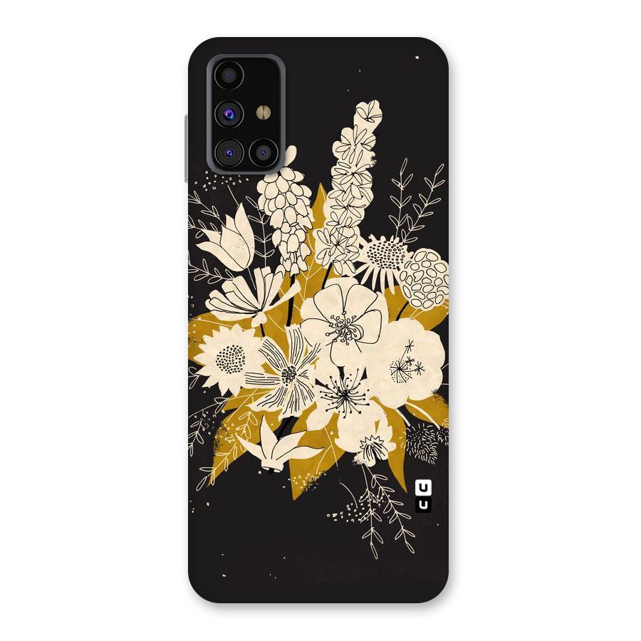 Flower Drawing Back Case for Galaxy M31s
