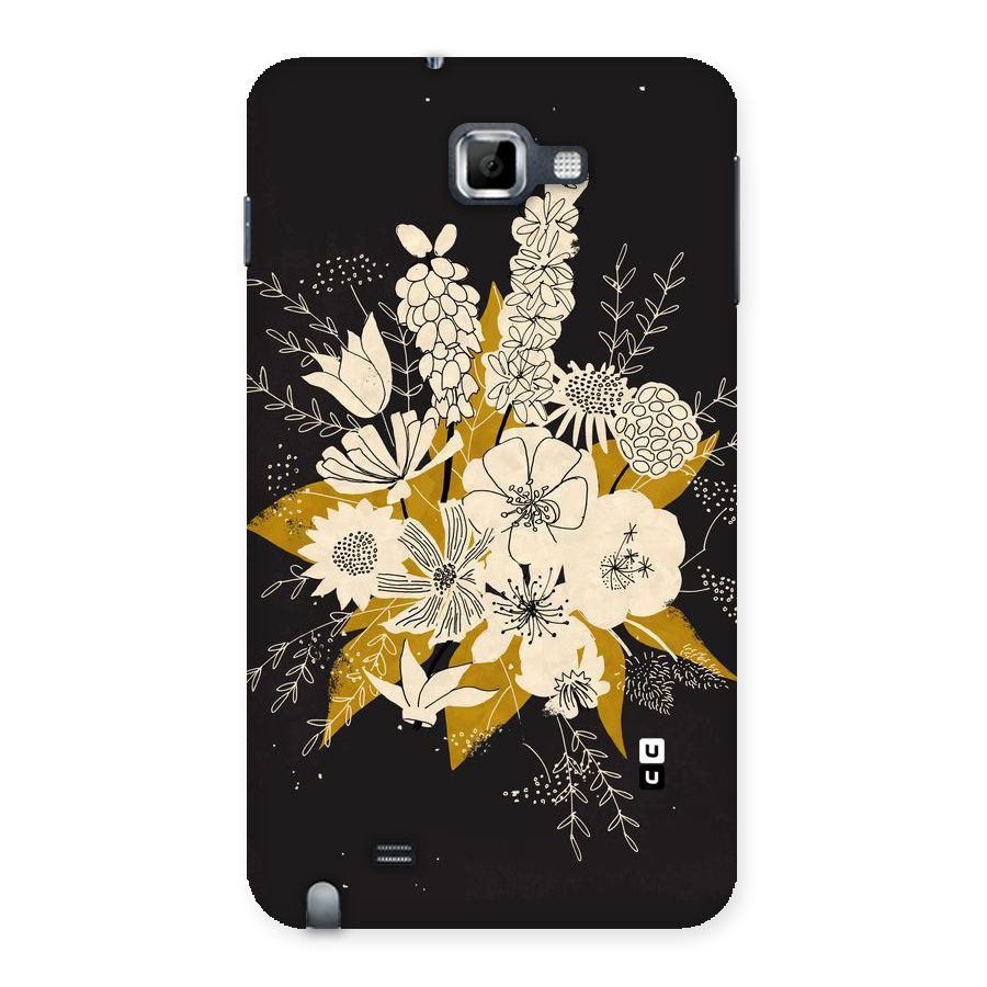 Flower Drawing Back Case for Galaxy Note