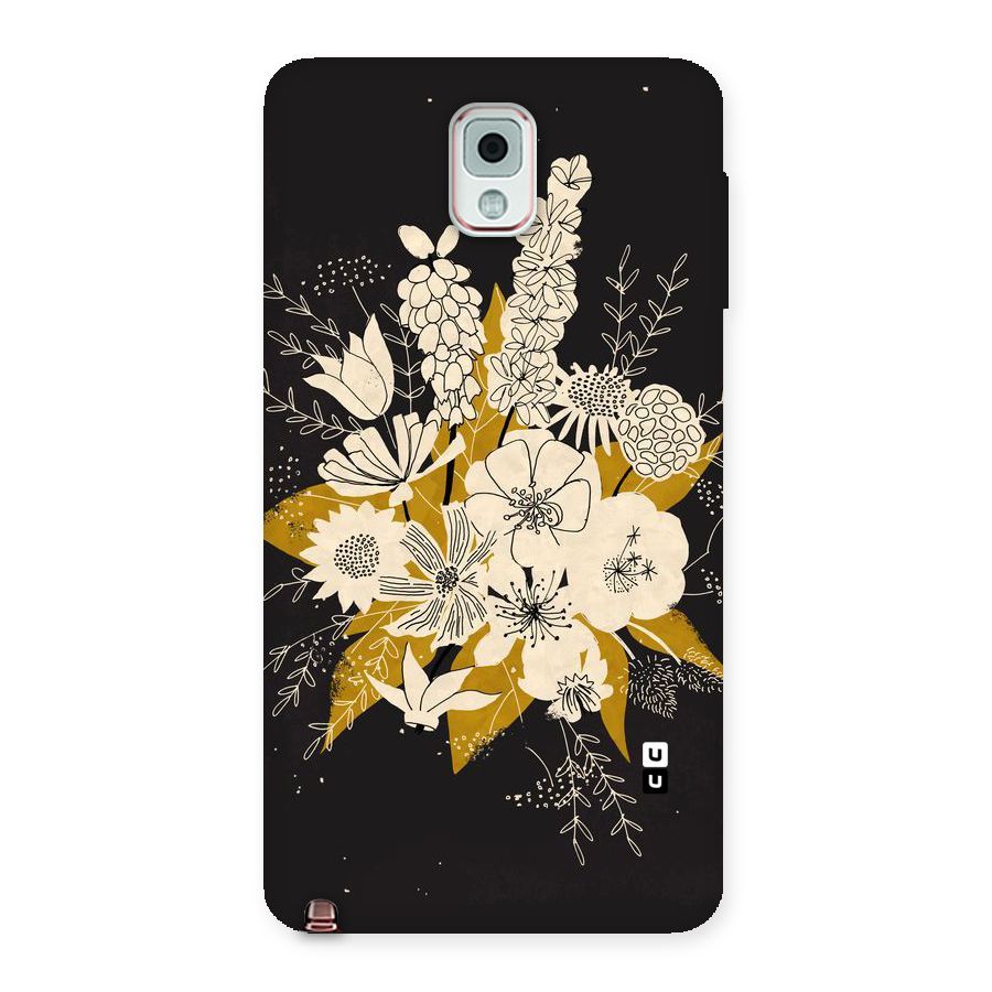 Flower Drawing Back Case for Galaxy Note 3