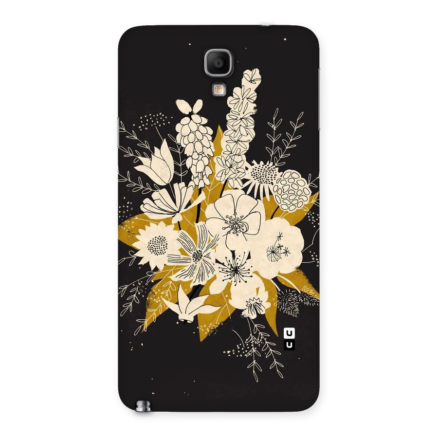 Flower Drawing Back Case for Galaxy Note 3 Neo