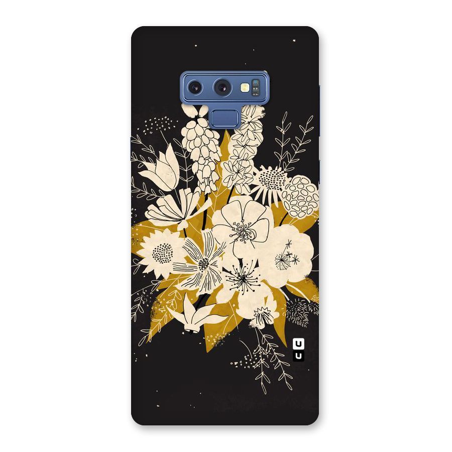 Flower Drawing Back Case for Galaxy Note 9