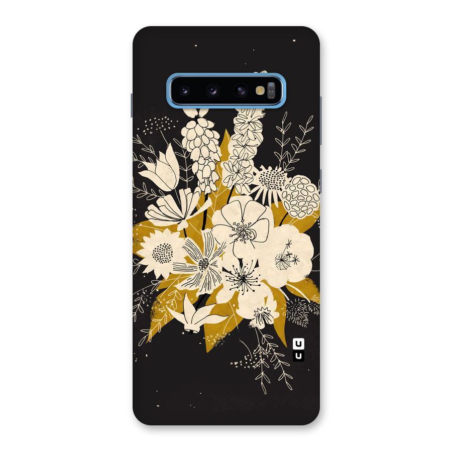 Flower Drawing Back Case for Galaxy S10 Plus