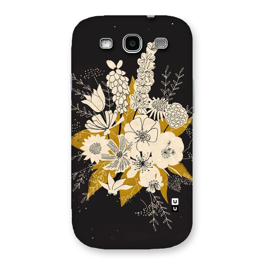 Flower Drawing Back Case for Galaxy S3