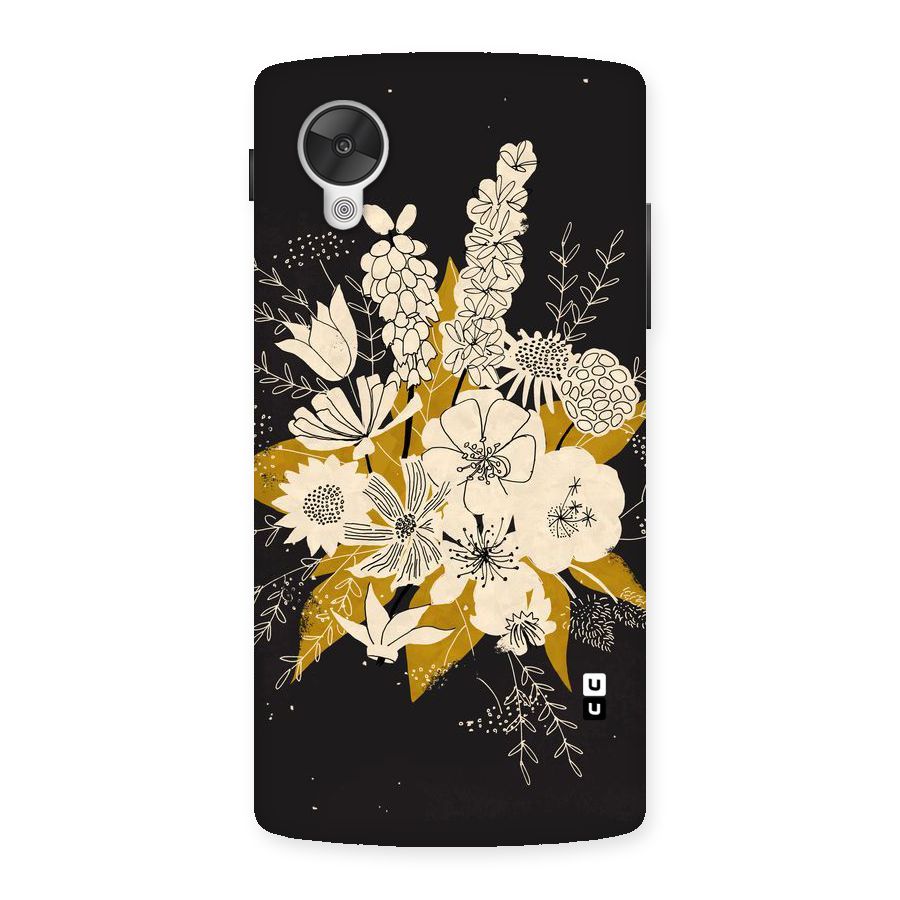 Flower Drawing Back Case for Google Nexsus 5
