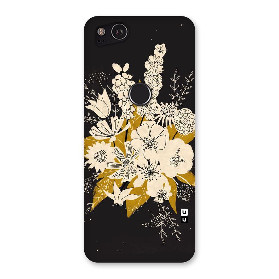 Flower Drawing Back Case for Google Pixel 2
