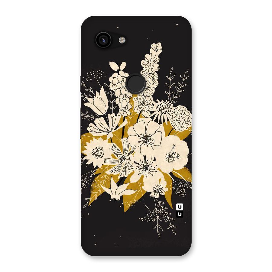 Flower Drawing Back Case for Google Pixel 3a