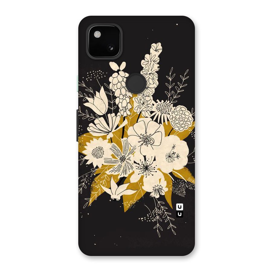 Flower Drawing Back Case for Google Pixel 4a