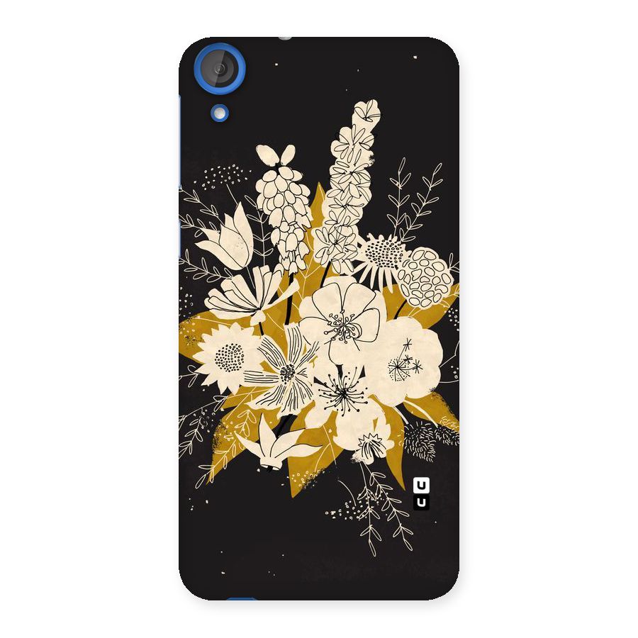 Flower Drawing Back Case for HTC Desire 820s