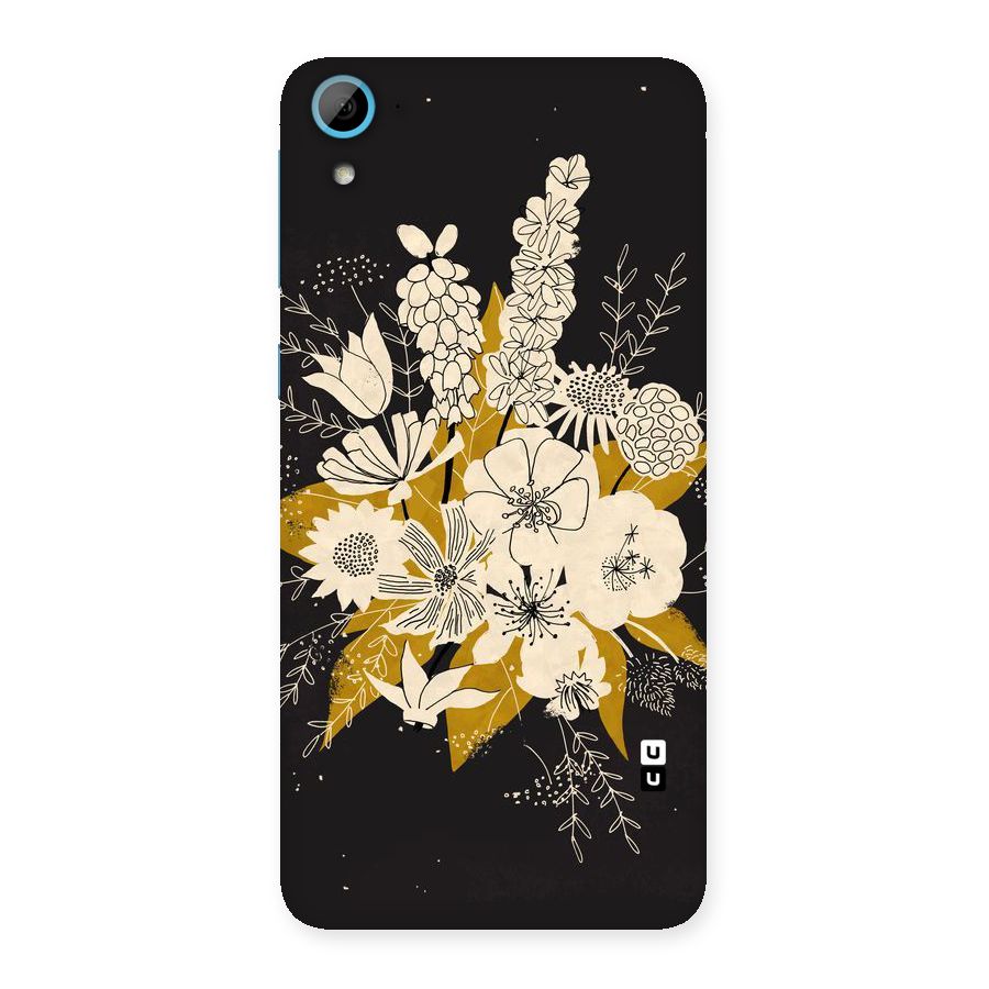 Flower Drawing Back Case for HTC Desire 826