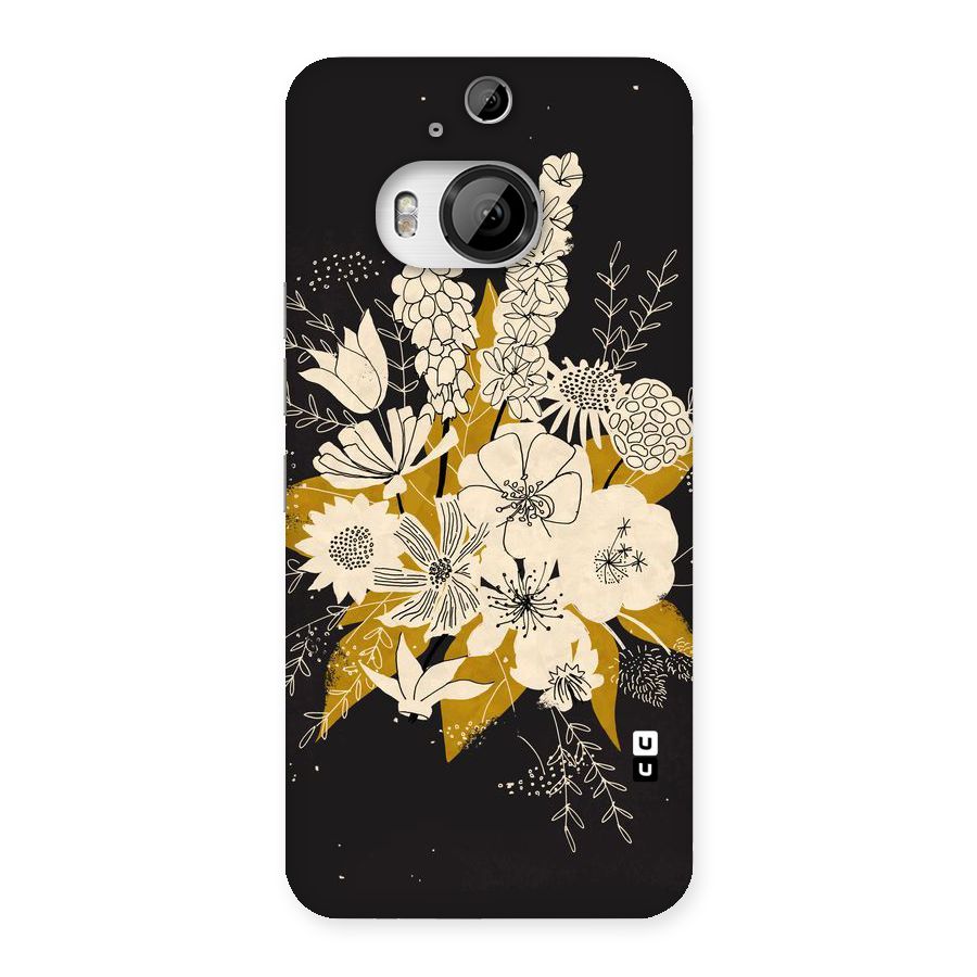 Flower Drawing Back Case for HTC One M9 Plus