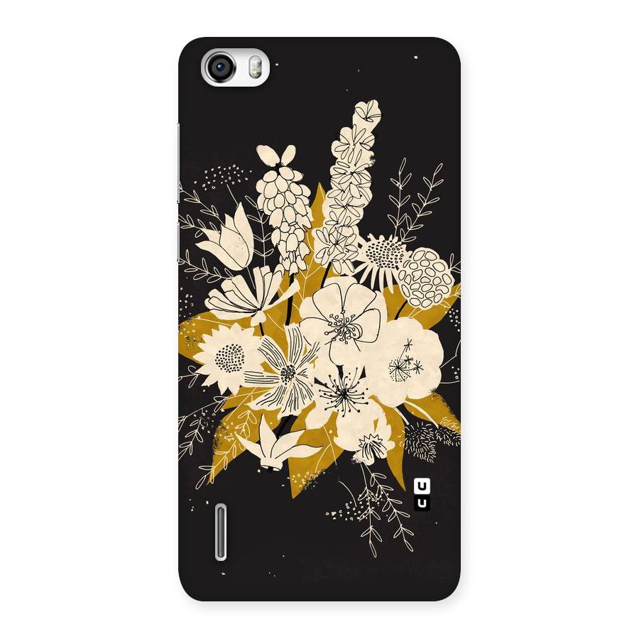 Flower Drawing Back Case for Honor 6
