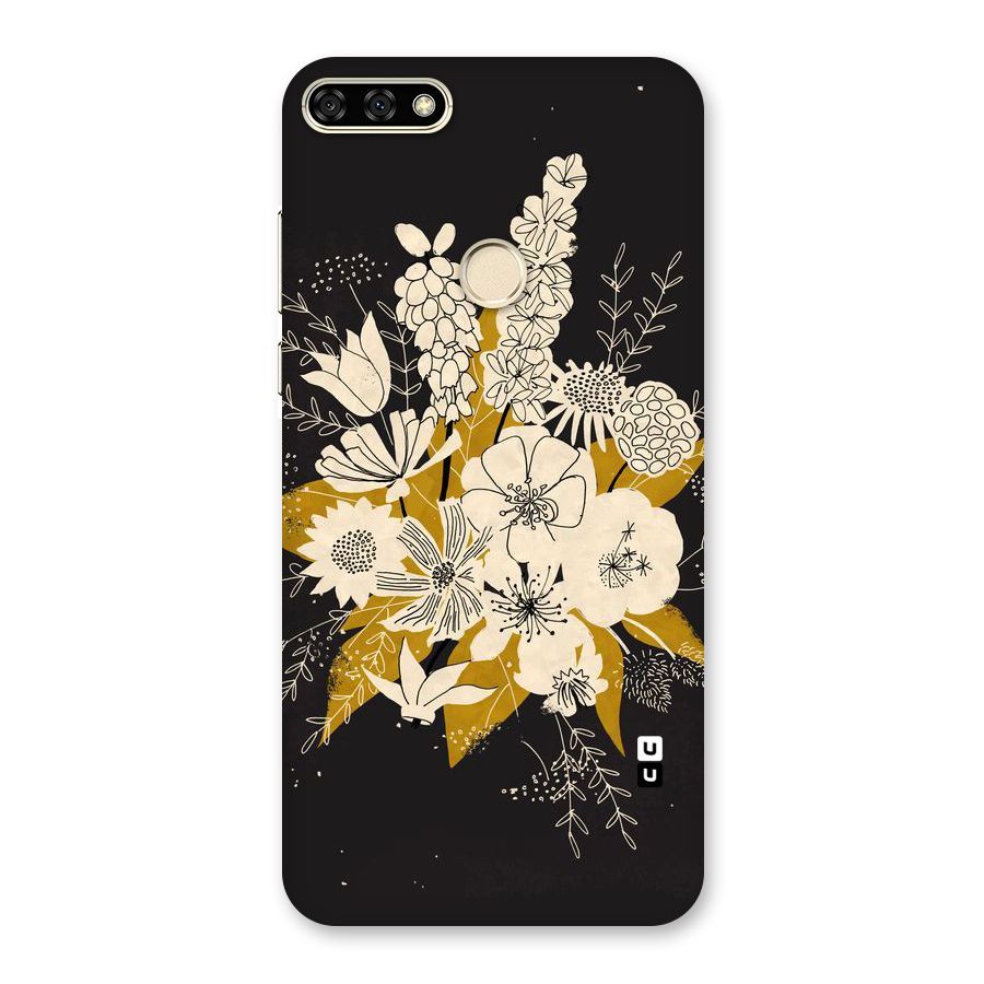 Flower Drawing Back Case for Honor 7A