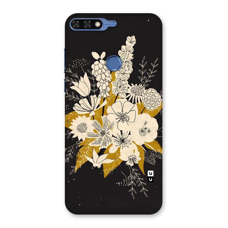 Flower Drawing Back Case for Honor 7C