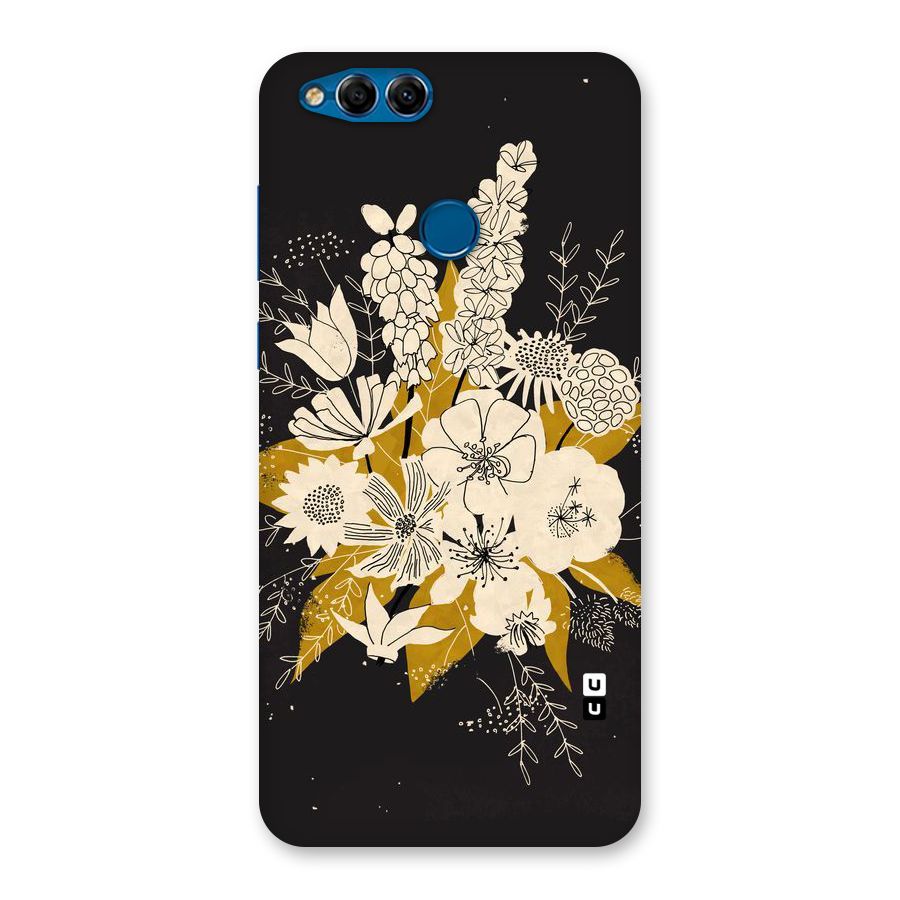 Flower Drawing Back Case for Honor 7X
