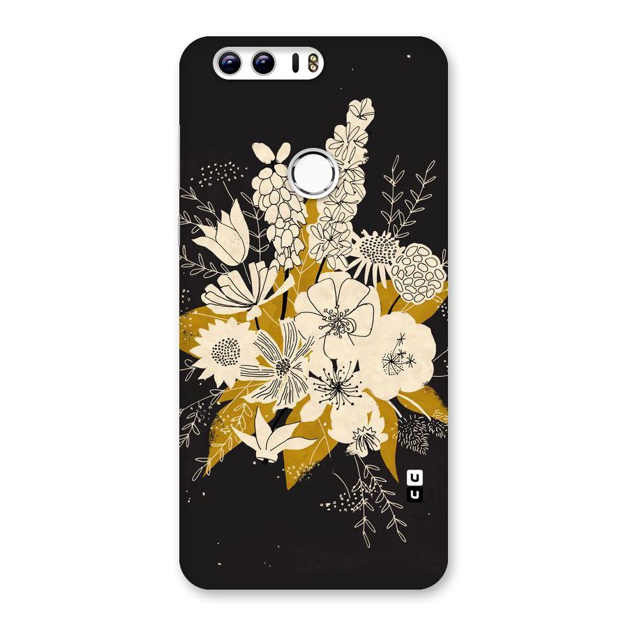 Flower Drawing Back Case for Honor 8