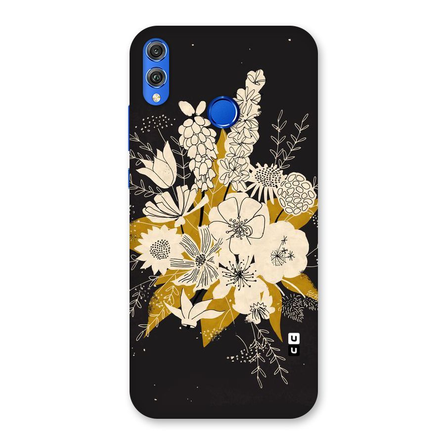 Flower Drawing Back Case for Honor 8X