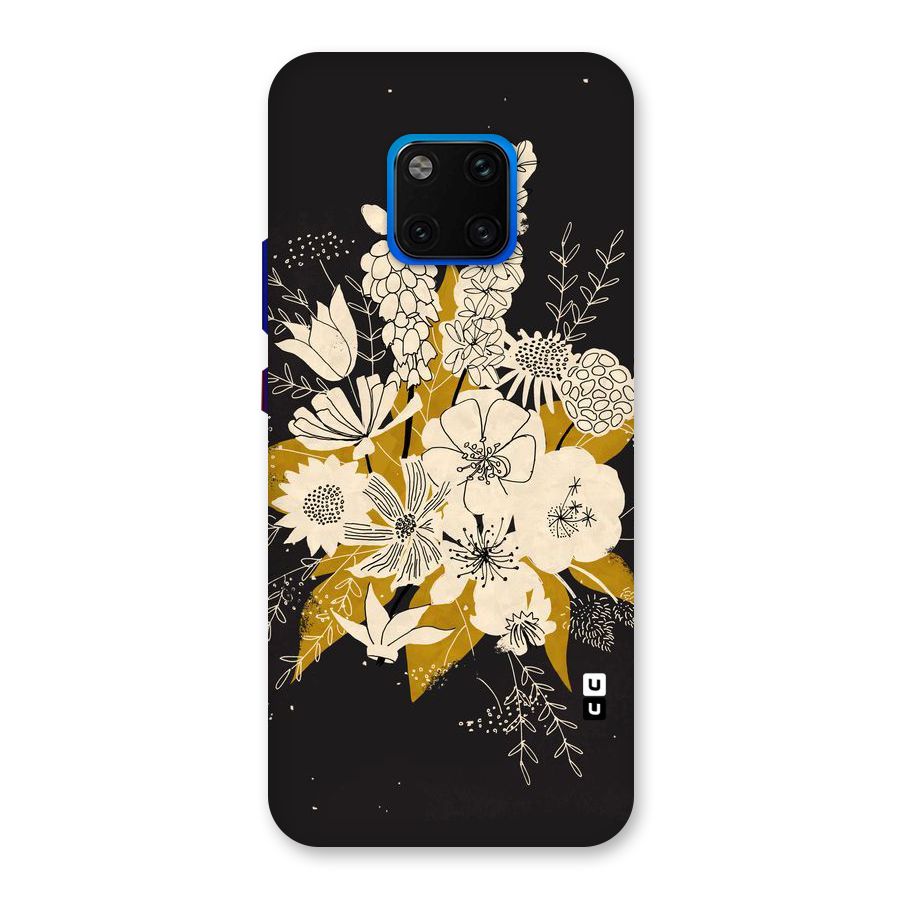 Flower Drawing Back Case for Huawei Mate 20 Pro